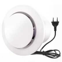 Autrucker 200mm Luftabsauger 300m³/h 40w-2 Stück, Mit Rückschlagventil, Hochleistungs-absaugventilator, Energieeffizient (8 Zoll)