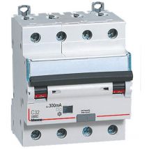 Interrupteur Magnétothermique Différentiel Bticino 4P 32A 300mA type ac 6kA 4 modules GN8844AC32