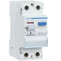 Differenzschalter 2P 25A 30 mA ac residential Hager CDC728M