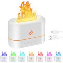 Diffusor für ätherische Öle – 5 V, 250 ml, sieben Farben – Weiß