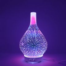 Diffuseur d'huiles essentielles Diffuseur d'air électrique Humidificateur pour huiles essentielles Diffuseur d'arôme à ultrasons 120 ml Arrêt