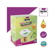 Diffusore elettrico con ricarica di liquido alla citronella, ACTO ACTO