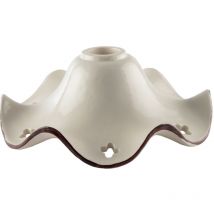 Diffusore In Ceramica Decorata a Mano Bianco e Marrone