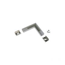 Kanlux - Conector l para perfil de aluminio – Aleación robusta – Aluminio – compatible con profilo