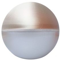 Difusor esférico metacrilato prismático con reflector de aluminio Ø500 Ø500