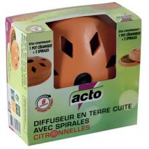 Acto - Difusor de terracota con espirales anti-mosquitos