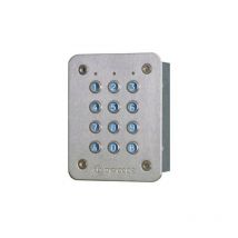 Digicode caase en inox rétro éclairé avec électronique intégrée 3 relais Cdvi
