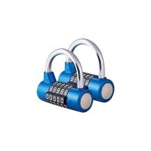 Odipie - Digit Combination Padlock, Combination Lock, Resettable for School, Gym, Briefcase, Toolbox, Fence, Cabinet, etc. - Red and Black (2 Pack,