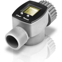 Bradas - 3/4 Inch Digital Electronic Water Flow Meter Hose Smart