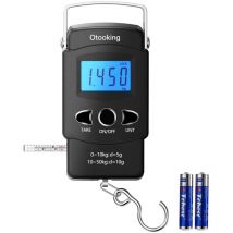 Sunxury - Digital Fish Scale fishing weights Scale, hanging scale digital weight Backlight lcd Display 110lb/50kg Electronic Balance Digital Fishing