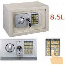 Day Plus - Digital Safe Box Home Safes Cash Anti-theft Safe Box Electronic Documents Safety Safe Security Box Solid Steel with Full-digit Keypad, 2
