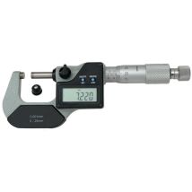 Digital-Elektronik-Mikrometer 25-50 mm – spritzwassergeschützt IP 54 – Genauigkeit nach DIN 863 – 0,001 mm Ablesung – 6,5 mm Messspindel