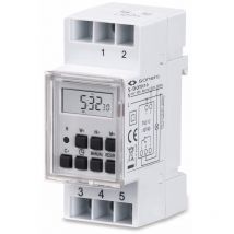 SONERO Digitale Zeitschaltuhr S-DOTH10, 3500 W, DIN-Schiene, weiß