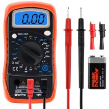 Dolaso - Digitaler Multimeter, Wiederaufladbarer Lcd-display-tester, Misst Ac/dc-strom, Ncv, Widerstand, Durchgang, Kapazität, Temperatur