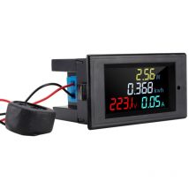 Digitales Ac 80-300v Voltmeter-amperemeter Mit Farb-lcd-bildschirm, Multimeter, Spannungs-, Strom-, Leistungs-, Energie- Und Frequenzüberwachung, 100a