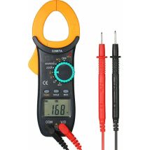 Digitales Zangenamperemeter, Automatische Bereichswahl, 2000 Messpunkte – Kapazität, Durchgang, Akustisches Signal, Multimeter, Messspitze, 