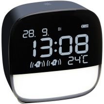 TFA - Dostmann 60.2034.06 Quarz Wecker Nachtblau Alarmzeiten 2