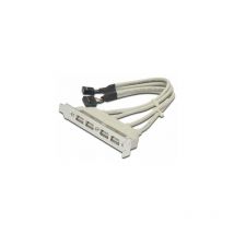 AK-300304-002-E 4 x usb a 2 x idc (10-pin) Beige cable interface/gender adapter - Digitus