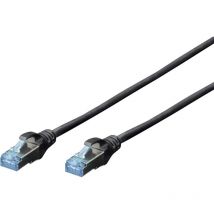 DK-1532-020/BL RJ45 Câble réseau, câble patch cat 5e sf/utp 2.00 m noir torsadé par paire 1 pc(s) S134151 - Digitus