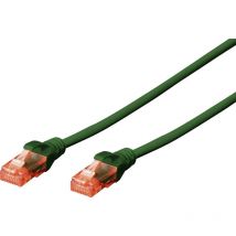 DK-1617-020/G RJ45 Câble réseau, câble patch cat 6 u/utp 2.00 m vert ignifuge, sans halogène, rond, torsadé par paire, non blindé 1 pc(s X711961