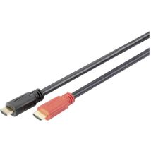 Digitus Hdmi Cavo Spina Hdmi-a, Spina Hdmi-a 30.00 M Nero Ak-330105-300-s Contatti Connettore Dorati Cavo Hdmi