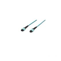 Lwl Câble Patch Fibre Optique OM3 multimode 50/125 μ, 12 Fibres, mpo (Femelle), 30 m, connecteur pc, jusqu'à 40 Gbit/s et 100 Gbit/s, Bleu
