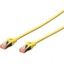 Digitus - DK-1644-010/Y RJ45 Netzwerkkabel, Patchkabel cat 6 s/ftp 1.00 m Gelb Halogenfrei, verdrillte