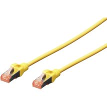 Digitus - Dk-1644-010/y Rj45 Netzwerkkabel, Patchkabel Cat 6 S/ftp 1.00 M Gelb Halogenfrei, Verdrillte