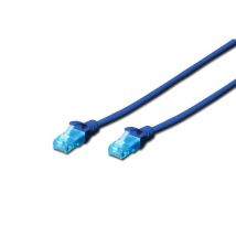 DK-1512-010/B RJ45 Netzwerkkabel, Patchkabel cat 5e u/utp 1.00 m Blau verdrillte Paare 1 St. - Digitus