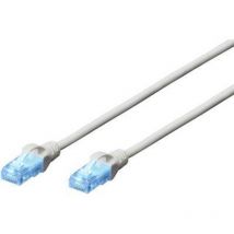 DK-1512-050 RJ45 Câble réseau, câble patch cat 5e u/utp 5.00 m gris 1 pc(s) S134711 - Digitus