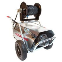 Dimaco - Nettoyeur Hp Électrique 1800 L/h 170 B 12 Cv Brouette Galva Avec Enrouleur Acier + 20 M Flexible