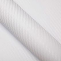 Dimexact - Covering carbone blanc pour surface plane - 152 cm x 5 m - En Rouleau