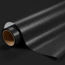 Groway - dimexact - Covering carbone noir alvéolé pour toutes surfaces - Haute finition - 152 cm x 2.5 m - En Rouleau