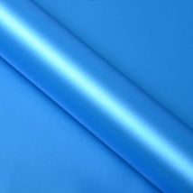 DIMEXACT - Covering bleu satin mat pour toutes surfaces - Haute finition - 152 cm x 5 m - En Rouleau