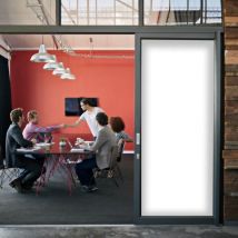 Dimexact - Film occultant blanc brillant pour fenêtre - 123 cm x 5 m - En Rouleau