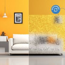 Film électrostatique décoratif avec motif arabesque - 120 cm x 2 m - En Rouleau - Dimexact