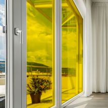 Dimexact - Film couleur jaune transparent - 61 cm x 0.5 m - En Rouleau