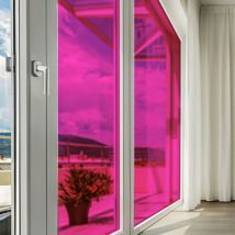 Dimexact - Film couleur rose framboise transparent - 123 cm x 10 m - En Rouleau