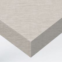 Dimexact - Vinyle adhésif effet tissu rayé beige clair - 122 cm x 1 m - En Rouleau