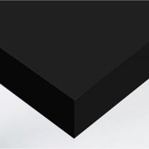 Dimexact - Papier peint autocollant noir charbon mat haute finition - 122 cm x 10 m - En Rouleau