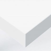Dimexact - Papier peint autocollant blanc mat haute finition - 60 cm x 1.5 m - En Rouleau