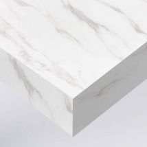 Dimexact - Rouleau adhésif effet marbre blanc et gris - 60 cm x 2.5 m - En Rouleau