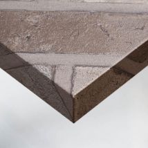 Dimexact - Papier peint adhésif effet brique grise - 122 cm x 10 m - En Rouleau