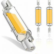 R7S LED-Glühbirne, 78 mm, dimmbar, 10 w, R7S LED-COB-Glühbirnen, R7S led, 78 mm, hohes Lumen, warmweiß 3000 k, R7S LED-Lampe 1000 lm, 360° Strahl, ac