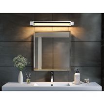 Dimmbare led Bad Spiegelleuchte fabrizio schwenkbar, Chrom Breite 50cm