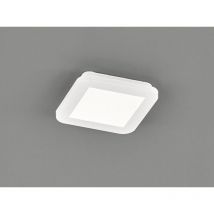 Dimmbare LED Deckenleuchte CAMILLUS flache Badezimmerlampe 17x17cm Weiß IP44