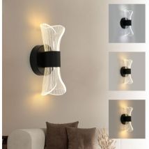 Ersandy - Dimmbare LED-Innenwandleuchte, 10 w, moderne LED-Wandleuchte, kreatives Design, Acryl-Beleuchtung, Wandleuchte für Wohnzimmer, Flur,