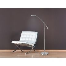 Dimmbare Led Stehleuchte Verona Schwenkbar, Höhe 126cm, Silber