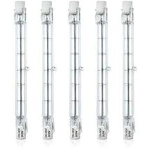 Dimmbare R7s 118 Mm 300 W Halogen-taschenlampe, Ac 220–240 V, 5900 Lm, J118 Halogen-linearflutlicht Für Landschaftssicherheits-straßenbeleuchtung (5 