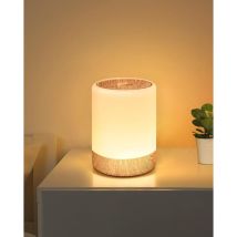 Dimmbare Touch-tisch-nachttischlampe, Mit 256 Rgb-farben, Warmem Farbwechsel-led-nachtlicht Für Kinder, 2200 Mah, Wiederaufladbarer Usb-akku, 